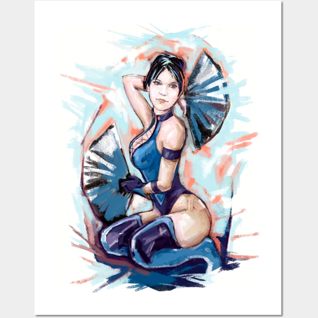 Kitana Mortal Kombat Wall Art by ZhurkoSerg